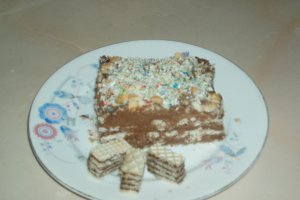 Tort de biscuiti cu ciocolata si Cointreau