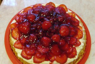 Tarta cu fructe si crema de lamaie