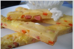 Batoane cu legume si salam