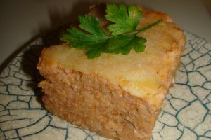 Budinca de orez cu carne tocata