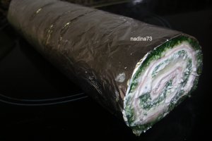 Rulada cu spanac si sunca