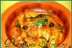 Tajine de pui cu masline
