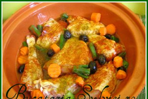 Tajine de pui cu masline
