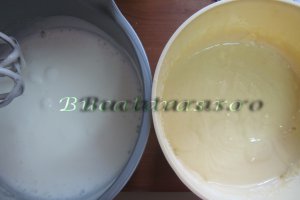 Tort cu mousse de piersici si ciocolata
