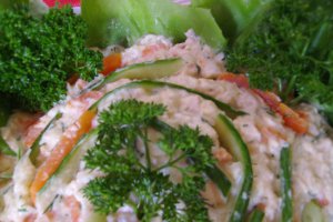 Salata de conopida si piept de pui
