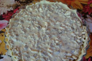 Tarta cu ciuperci si carne de pui
