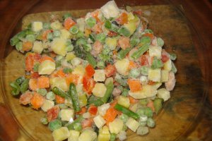 Ciorba rapida de legume si tacamuri de pui