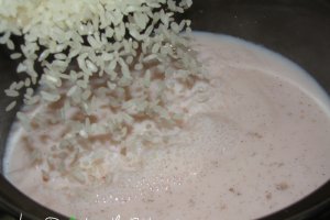 Orez in lapte roz