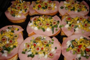 Tartine cu jambon
