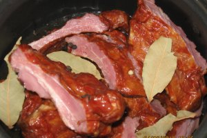 Coaste de porc afumate dulci-picante