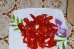 Salata picanta de vinete si ardei copt