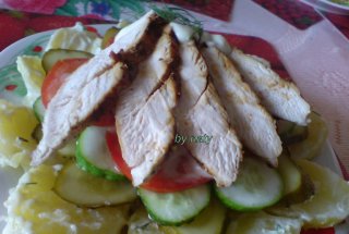 Salata in straturi cu pui