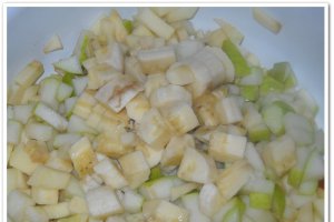 Gem din trei fructe (mere,pere si banane)