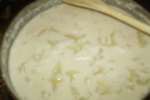 Farfalle  in lapte cu ciocolata alba