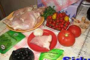 Pui cu tomate -duo