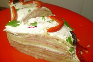 Tort aperitiv din  clatite