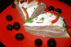 Tort aperitiv din  clatite
