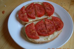 Bruschette cu oua de prepelita