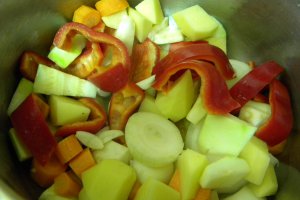 Supa crema de legume cu scoici