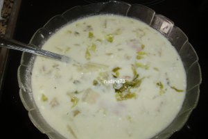 Ciorba de salata creata  cu bacon