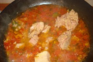 Penne cu ton si masline