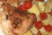 Pulpe de pui marinate,cu cartofi si rosii cherry la cuptor-2