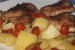 Pulpe de pui marinate,cu cartofi si rosii cherry la cuptor-3