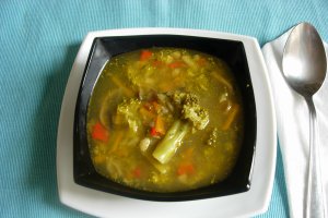 Ciorba de broccoli cu ciuperci