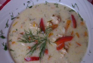 Ciorba a la grec de pui