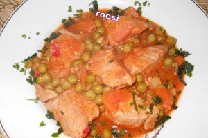 Mancare de mazare cu carne