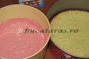 Tort cu mousse de zmeura si ciocolata
