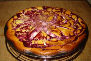 Tarta cu branza dulce si fructe de padure