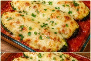 Dovlecei umpluti cu cus-cus si cascaval