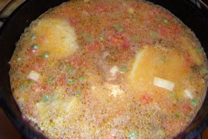 Ciorba de pui cu multe legume