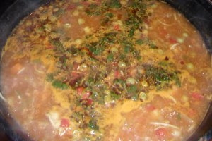 Ciorba de pui cu multe legume