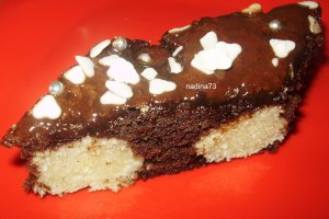 Prajitura cu bombite de branza si nuca de cocos