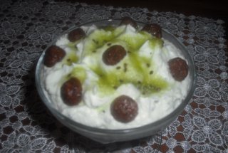 Mousse de kiwi cu cereale