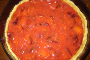 Tarta cu prune si branza de vaci