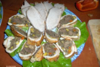 Piept de pui umplut cu ficăţei