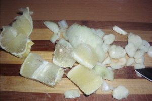 Pui în sos de soia cu lămâie