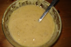 Fulgi de porumb in ciocolata cu spuma de banane
