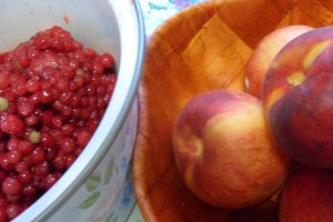 Dulceata de strugurei, piersici si nectarine