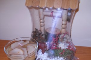 Compot de pere cu sirop de menta
