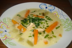 Ciorba de pui a la grec