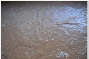 Negresa cu glazura din batoane "mars"