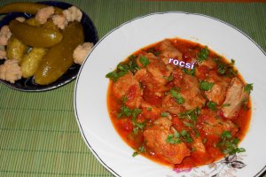 Gulas cu muschi de porc