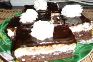 Prajitura cu branza dulce si ciocolata