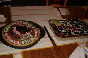 Tarta cu crema ganache si dulceata de portocale amare