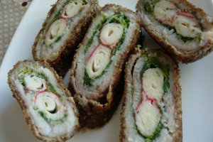 Rulouri de pangasius cu surimi