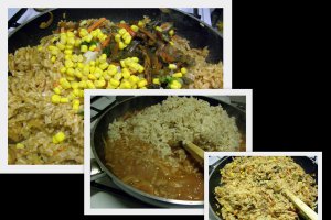 Nasi Goreng sau reteta indoneziana de orez calit cu carne, legume si oua
